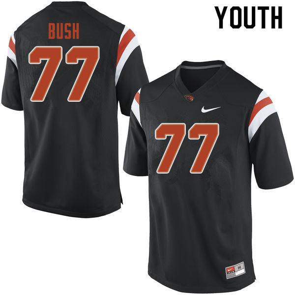 Youth #77 Jaelen Bush Oregon State Beavers College Football Jerseys Sale-Black